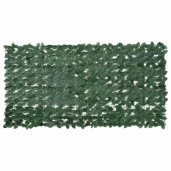 Balkonscherm met donkergroene bladeren 200x100 cm 1
