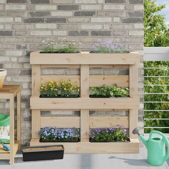 Bloembakken voor Euro-pallets 12 pcs Zwart 36 x 13,5 x 9,5 cm 1