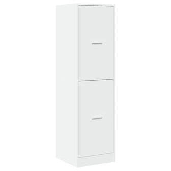 Apothekerskast 40x41x144,5 cm bewerkt hout wit 4