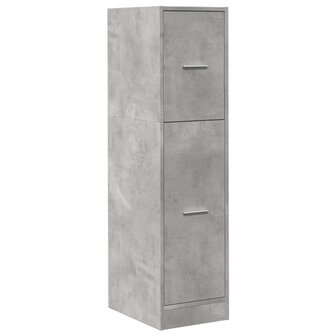 Apothekerskast 30x41x118 cm bewerkt hout betongrijs 4