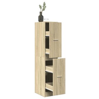 Apothekerskast Sonoma eiken 30x41x144,5 cm bewerkt hout 1