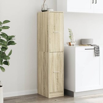 Apothekerskast Sonoma eiken 30x41x144,5 cm bewerkt hout 3