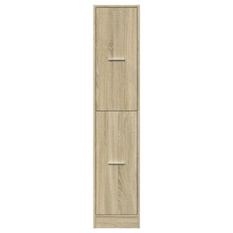 Apothekerskast Sonoma eiken 30x41x144,5 cm bewerkt hout 5