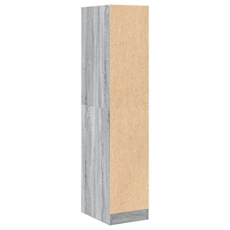 Apothekerskast 30x41x144,5 cm bewerkt hout grijs sonoma eiken 6