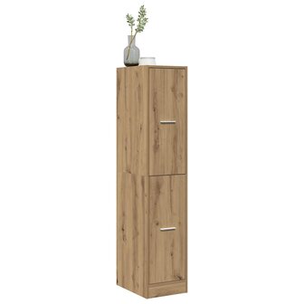 Apothekerskast Artisian Oak 30x41x144,5 cm bewerkt hout 3