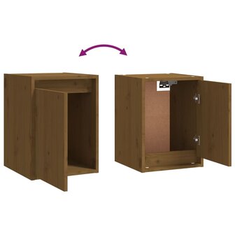 Wandkasten 2 st 30x30x40 cm massief grenenhout honingbruin 9
