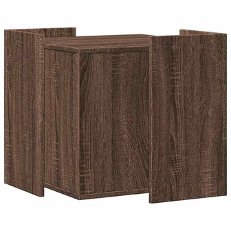 Kattenbakkast 53x53x51 cm bewerkt hout bruin eikenkleurig 5