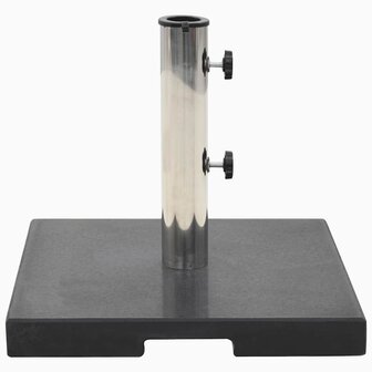 Parasolvoet vierkant 20 kg graniet zwart 2