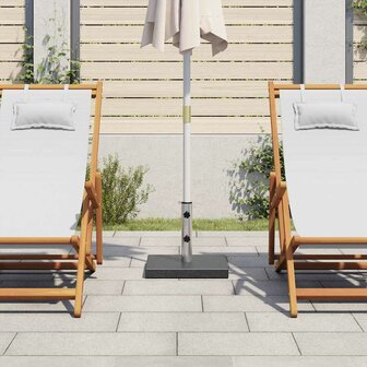 Parasolvoet vierkant 20 kg graniet zwart 3