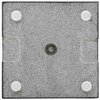 Parasolvoet vierkant 20 kg graniet zwart 4