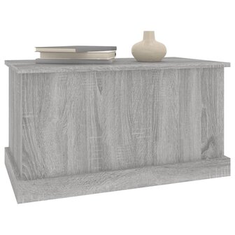 Opbergbox 70x40x38 cm bewerkt hout grijs sonoma eikenkleurig 8