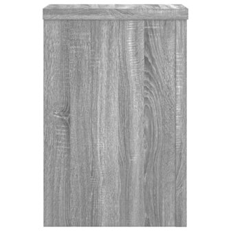 Plantenstandaards 2 st 20x20x30 cm bewerkt hout grijs sonoma 4