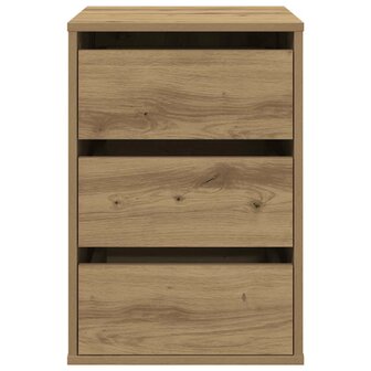 Ladekast 40x41x58 cm bewerkt hout artisanaal eikenkleurig 4