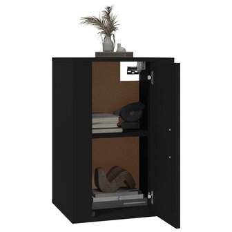 Tv-wandmeubel 40x34,5x60 cm zwart 8