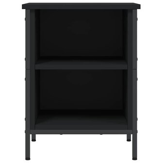 Schoenenkast 38x35x50 cm bewerkt hout zwart 3