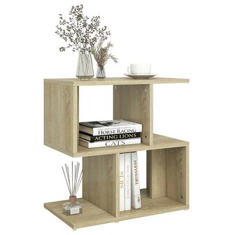 Nachtkastje 50x30x51,5 cm bewerkt hout sonoma eikenkleurig 6