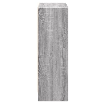 Boekenkast 60x24x76 cm bewerkt hout grijs sonoma eikenkleurig 6