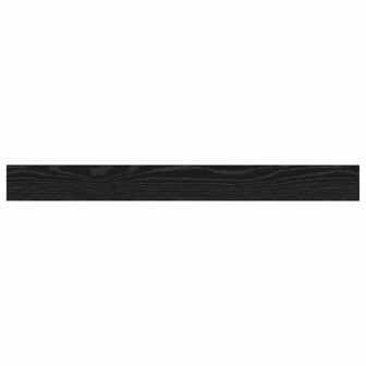 Boekenplank Bord 4 pcs Zwart 100 x 10 x 1,5 cm Bewerkt hout 8