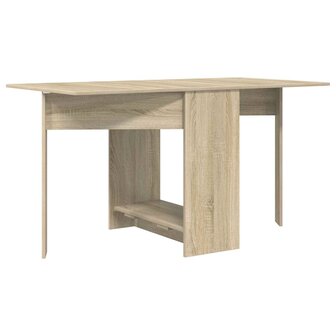 Eettafel 138 x 70 x 73,5 cm Bewerkt hout Sonoma Eiken 2
