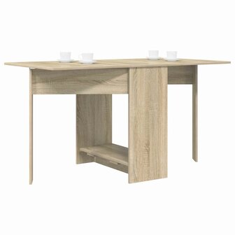 Eettafel 138 x 70 x 73,5 cm Bewerkt hout Sonoma Eiken 3