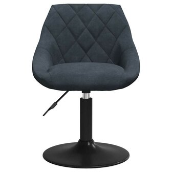 Eetkamerstoel fluweel donkergrijs 3