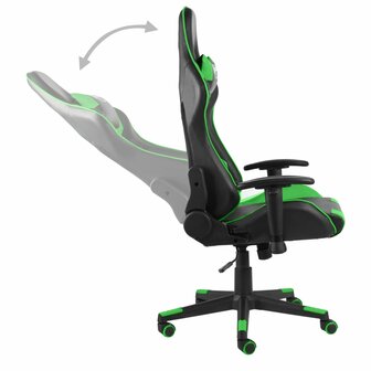 Gamestoel draaibaar PVC groen 5