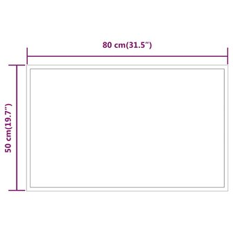 Badkamerspiegel LED 80x50 cm 5
