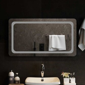 Badkamerspiegel LED 90x50 cm 3