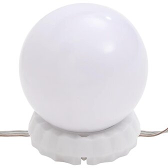 Spiegel met LED-verlichting ovaal 60x30 cm glas 11