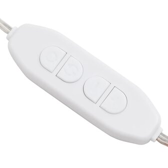 Spiegel met LED-verlichting ovaal 60x30 cm glas 12