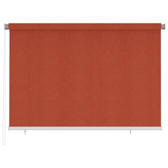 Rolgordijn voor buiten 220x140 cm HDPE terracottakleurig 1