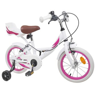 Kinderfiets 14 Inch voor 3-5 jaar oud Wit 2