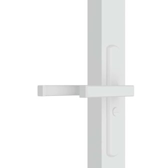 Binnendeur 76x201,5 cm ESG-glas en aluminium wit 5