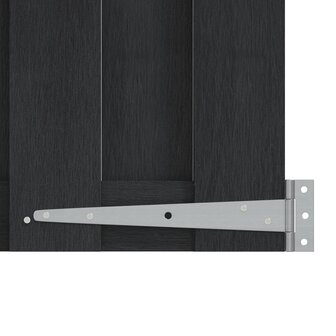 Tuinpoort 100 x 112 cm WPC en Aluminium Zwart 3