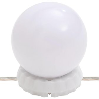 Wandspiegel met LED&amp;apos;s rechthoekig 30x60 cm glas 11