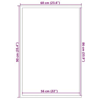 Deurmat 60x90 cm antracietkleurig 7