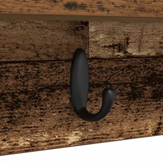 Wandgemonteerde kapstok Oudhout 100 x 10,5 x 18 cm Bewerkt hout 9