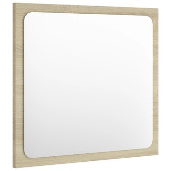 Badkamerspiegel 40x1,5x37 cm spaanplaat sonoma eikenkleurig 3
