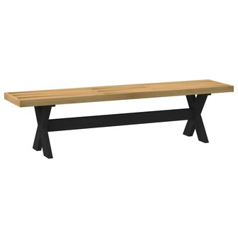 Eetbank NOAIN 160 x 41 x 45 cm Massief grenenhout Naturel 2