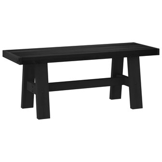 Eetbank NOAIN 120 x 41 x 45 cm Massief grenenhout Zwart 5