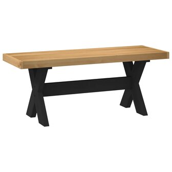 Eetbank NOAIN 120 x 41 x 45 cm Massief grenenhout Naturel 5