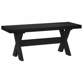 Eetbank NOAIN 120 x 41 x 45 cm Massief grenenhout Zwart 5