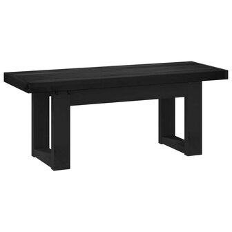 Eetbank NOAIN 120 x 41 x 45 cm Massief grenenhout Zwart 5