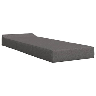 Vouwbare Bankbed Lichtgrijs 200 x 70 x 10 cm Stof 3