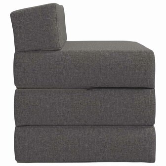 Vouwbare Bankbed Lichtgrijs 200 x 70 x 10 cm Stof 4