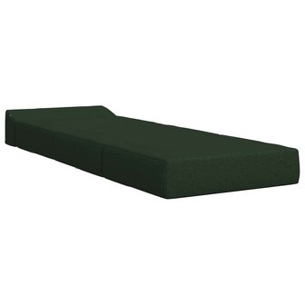 Vouwbare Bankbed Donkergroen 200 x 70 x 10 cm Stof 3