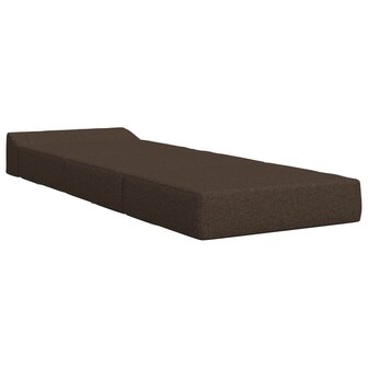 Vouwbare Bankbed Taupe 200 x 70 x 10 cm Stof 3