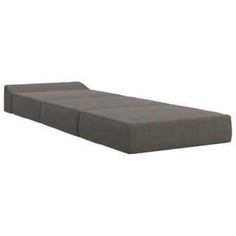 Vouwbare Bankbed Lichtgrijs 200 x 70 x 10 cm Katoen Stof 3