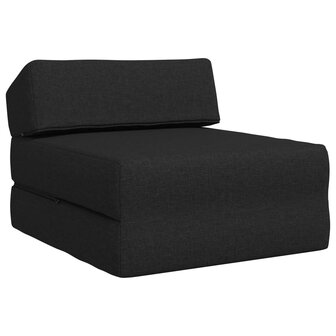 Vouwbare Bankbed Zwart 60 x 70 x 41 cm Stof 2