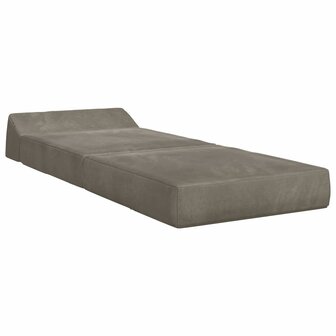 Vouwbare Bankbed Lichtgrijs 60 x 70 x 41 cm Stof 3